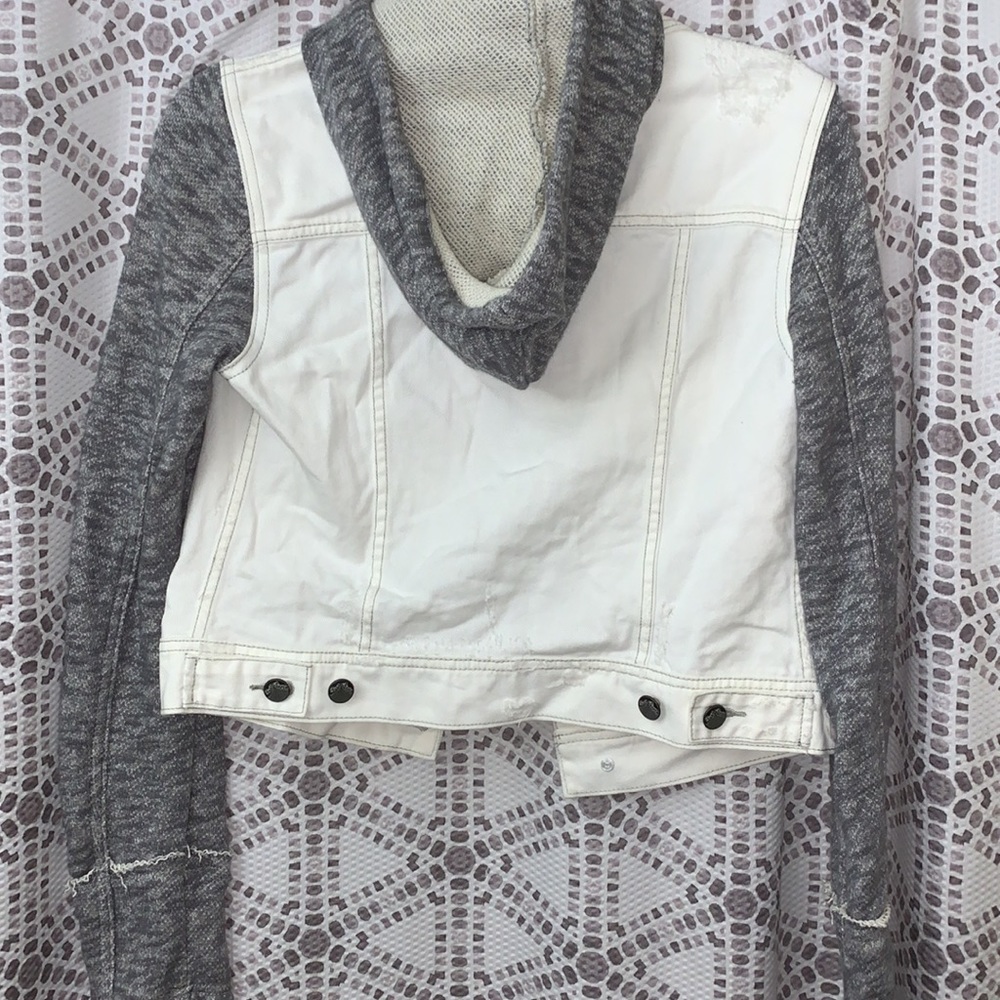 Free People Rugged Ripped Denim Jacket - Picture 4 of 12